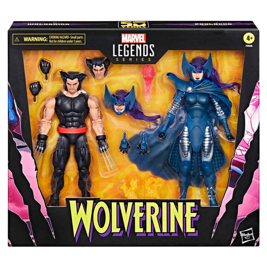 Wolverine 50th Marvel Legends Series Wolverine and Psylocke 6-Inch Action Figures