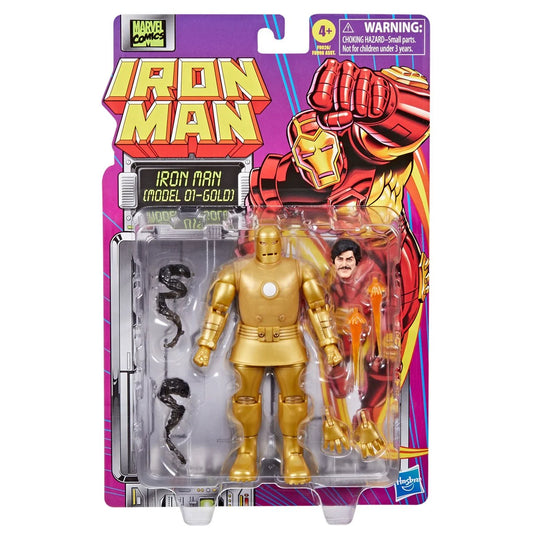 (Pre-Order August 2024) Iron Man Marvel Legends Iron Man (Model 01 - Gold) 6-Inch Action Figure