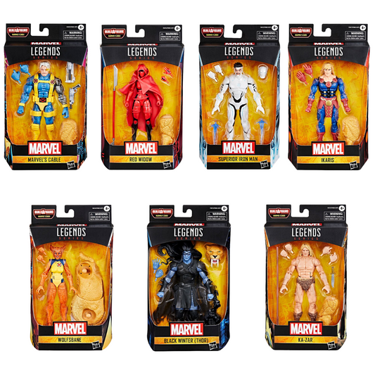 (Pre-Order July 2024) Marvel Legends Zabu Series 6-Inch Action Figures Wave 1 Case of 8
