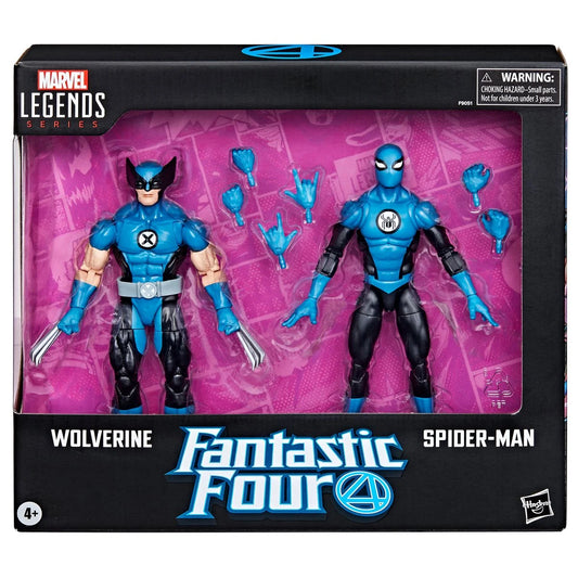(Pre-Order August 2024) Fantastic Four Marvel Legends Series Wolverine and Spider-Man 6-Inch Action Figure 2-Pack